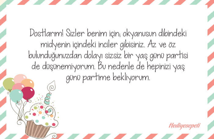 doğum günü davetiyeleri