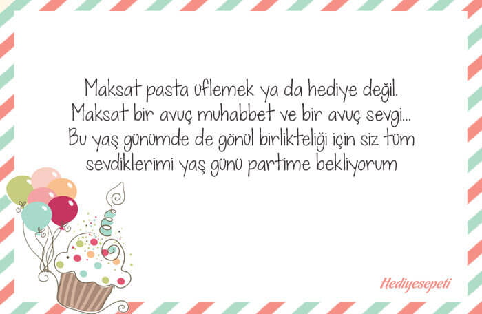 doğum günü davetiyeleri