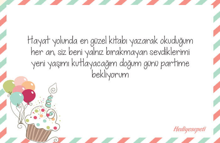 doğum günü davetiyeleri