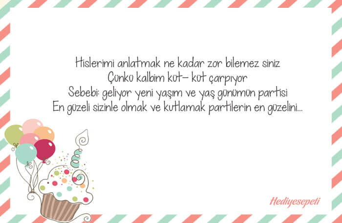 doğum günü davetiyeleri