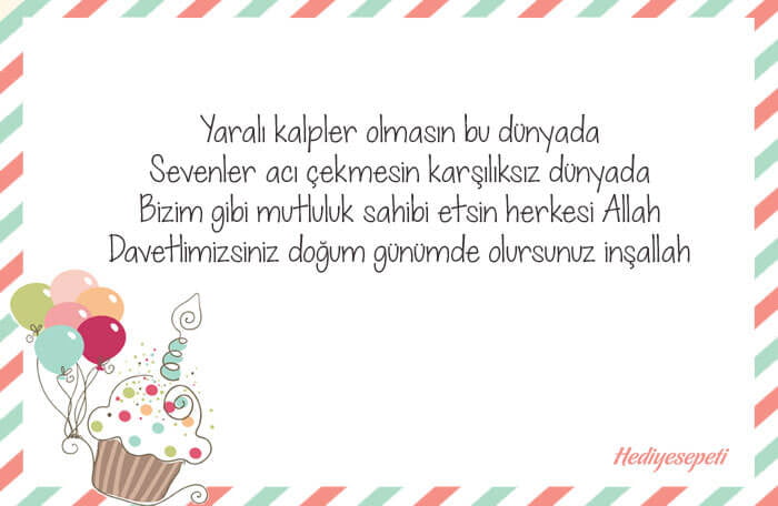 doğum günü davetiyeleri