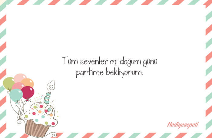 doğum günü davetiyeleri