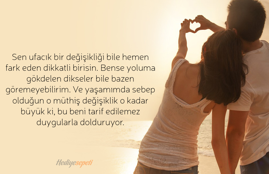 sevgiliye yazılacak kısa sözler